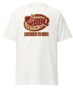 Funny BBQ T-Shirt For Him – BBQ Licenced to Grill Tshirt