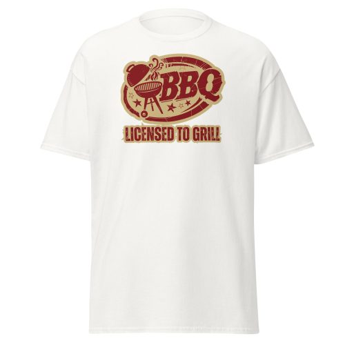 Funny BBQ T-Shirt For Him – BBQ Licenced to Grill Tshirt