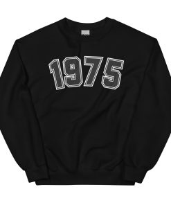 1975 Birthday Year Number College Style Sweatshirt for Men