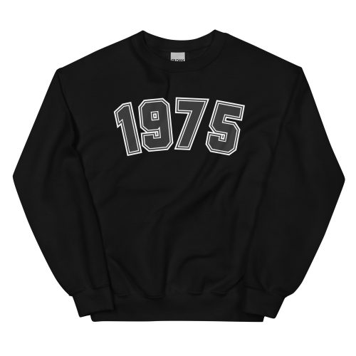 1975 Birthday Year Number College Style Sweatshirt for Men