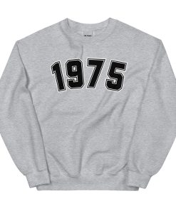 1975 Birthday Year Number College Style Sweatshirt for Men