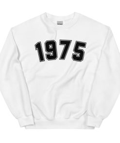 1975 Birthday Year Number College Style Sweatshirt for Men