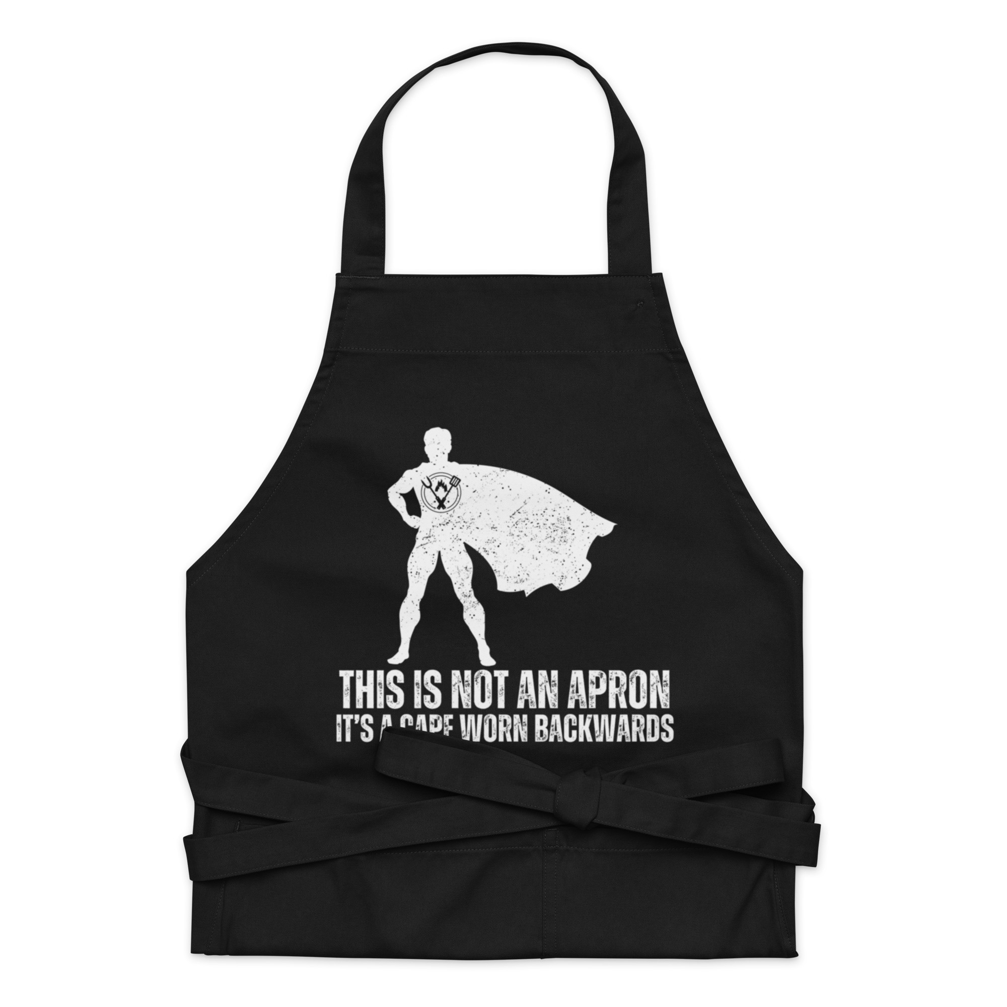Men’s BBQ Apron – A Superhero Cape on Backwards