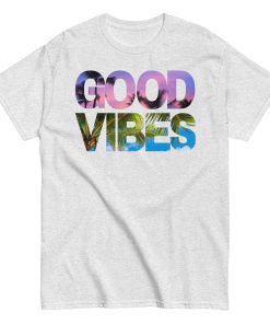 Good Vibes T-shirt Summer Sunset Palm Tree Cool T-shirt