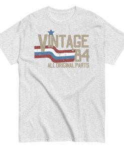 Vintage 84 All Original Parts T-shirt 40th Birthday 1984 Gift