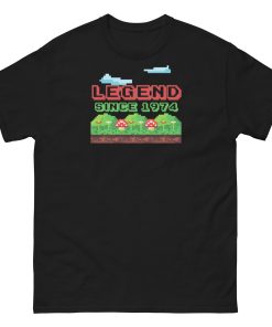 Retro Video Gaming 1974 Birthday T-shirt Legend Since 1974