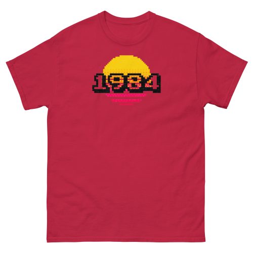 1984 Birthday T-shirt Retro Arcade Sunset