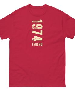 1974 Legend Birthday T-shirt for Born In 1974