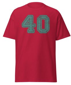 40 T-shirt 40th Birthday T-shirt College Style