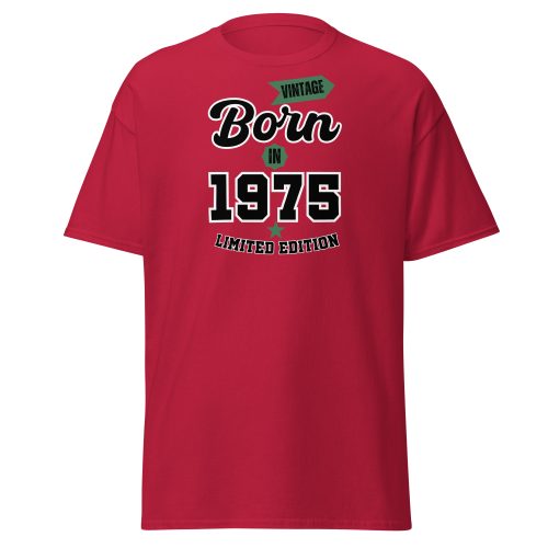 Born In 1975 T-shirt Vintage Limited Edition 75 Birthday T-shirt