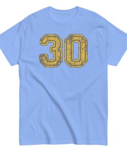 30 T-shirt 30th Birthday Gift T-shirt With College Style Lettering