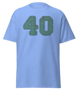 40 T-shirt 40th Birthday T-shirt College Style