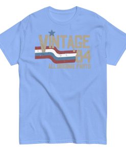 Vintage 84 All Original Parts T-shirt 40th Birthday 1984 Gift