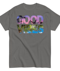 Good Vibes T-shirt Summer Sunset Palm Tree Cool T-shirt