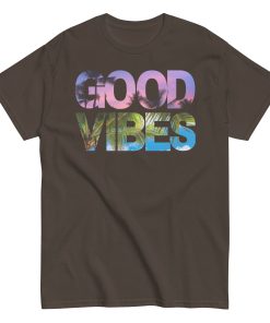 Good Vibes T-shirt Summer Sunset Palm Tree Cool T-shirt