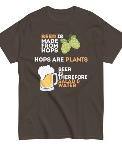 Funny Beer T-shirt Beer is Salad & Water T-shirt
