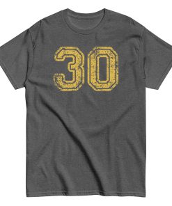 30 T-shirt 30th Birthday Gift T-shirt With College Style Lettering
