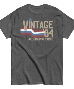 Vintage 84 All Original Parts T-shirt 40th Birthday 1984 Gift