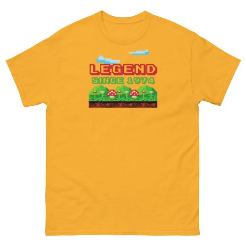 Retro Video Gaming 1974 Birthday T-shirt Legend Since 1974