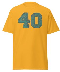 40 T-shirt 40th Birthday T-shirt College Style