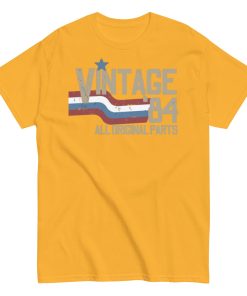 Vintage 84 All Original Parts T-shirt 40th Birthday 1984 Gift