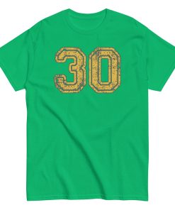 30 T-shirt 30th Birthday Gift T-shirt With College Style Lettering