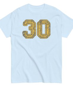 30 T-shirt 30th Birthday Gift T-shirt With College Style Lettering