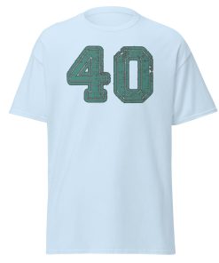 40 T-shirt 40th Birthday T-shirt College Style