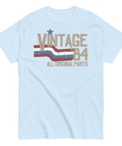 Vintage 84 All Original Parts T-shirt 40th Birthday 1984 Gift