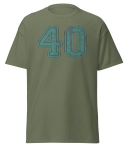 40 T-shirt 40th Birthday T-shirt College Style