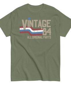 Vintage 84 All Original Parts T-shirt 40th Birthday 1984 Gift
