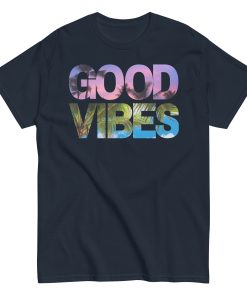 Good Vibes T-shirt Summer Sunset Palm Tree Cool T-shirt