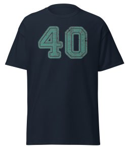 40 T-shirt 40th Birthday T-shirt College Style