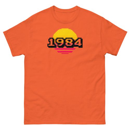 1984 Birthday T-shirt Retro Arcade Sunset