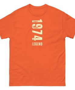 1974 Legend Birthday T-shirt for Born In 1974