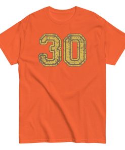 30 T-shirt 30th Birthday Gift T-shirt With College Style Lettering