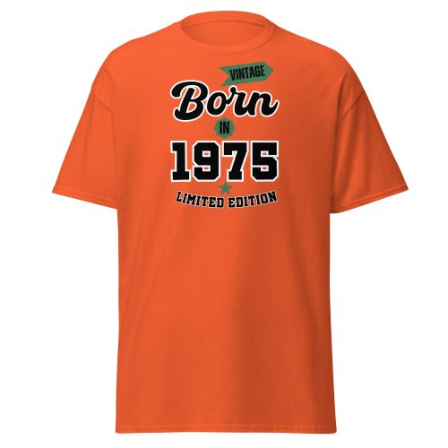 Born In 1975 T-shirt Vintage Limited Edition 75 Birthday T-shirt