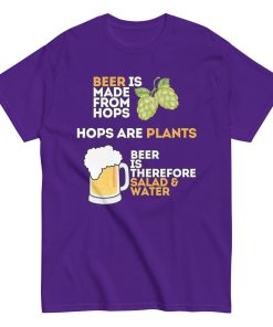 Funny Beer T-shirt Beer is Salad & Water T-shirt