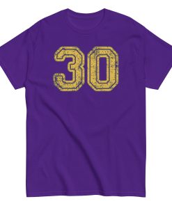 30 T-shirt 30th Birthday Gift T-shirt With College Style Lettering