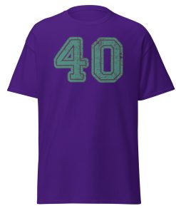 40 T-shirt 40th Birthday T-shirt College Style