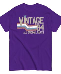 Vintage 84 All Original Parts T-shirt 40th Birthday 1984 Gift