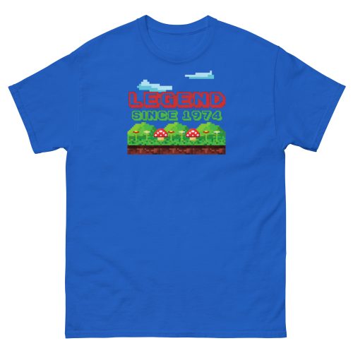 Retro Video Gaming 1974 Birthday T-shirt Legend Since 1974