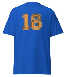 18th Birthday T-shirt Royal Blue