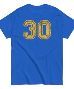 30 T-shirt 30th Birthday Gift T-shirt With College Style Lettering