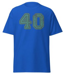 40 T-shirt 40th Birthday T-shirt College Style