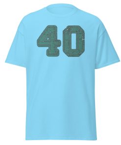 40 T-shirt 40th Birthday T-shirt College Style