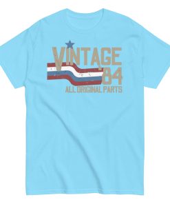 Vintage 84 All Original Parts T-shirt 40th Birthday 1984 Gift