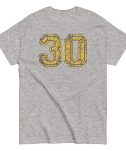 30 T-shirt 30th Birthday Gift T-shirt With College Style Lettering