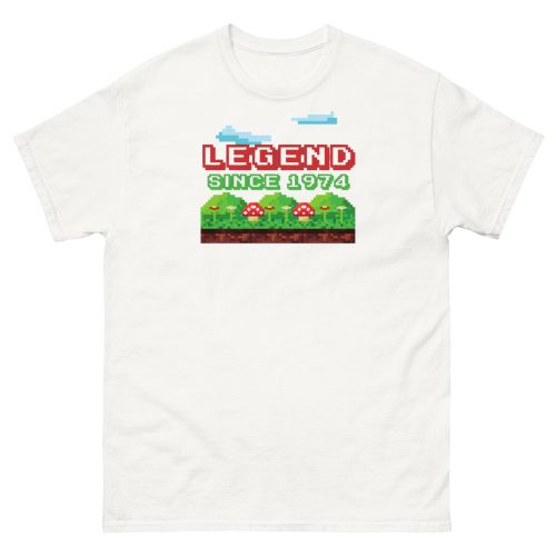 Retro Video Gaming 1974 Birthday T-shirt Legend Since 1974