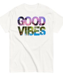 Good Vibes T-shirt Summer Sunset Palm Tree Cool T-shirt
